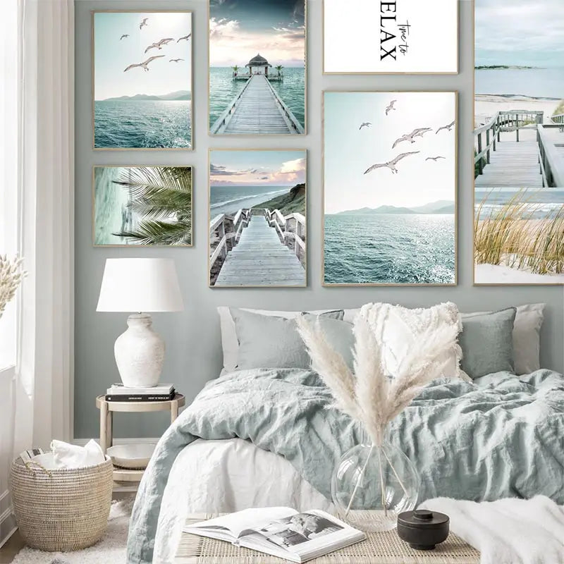 Lienzo artístico de pared del océano marino/decoración del hogar