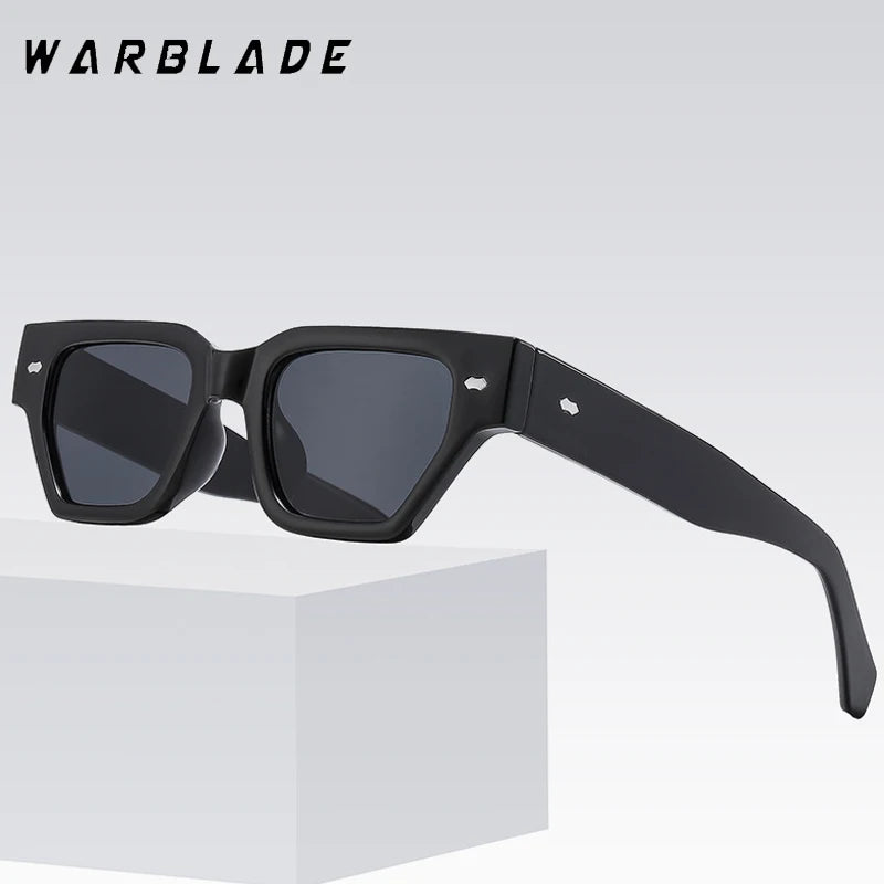 Small Square Frame Rice Nail Sunglasses For Men High-end Trendy Street Photography Sunglasses For Women Fashion Designer Glasses