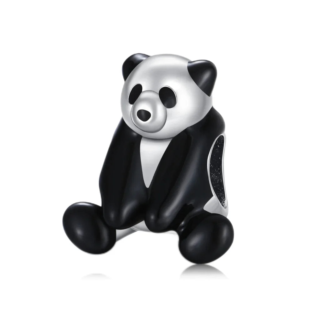 Halloween Charms 925 Sterling Silver Black Skull Bat Pumpkin Pendant Fit Original Bracelet Charm Beads Necklace DIY Fine Jewelry