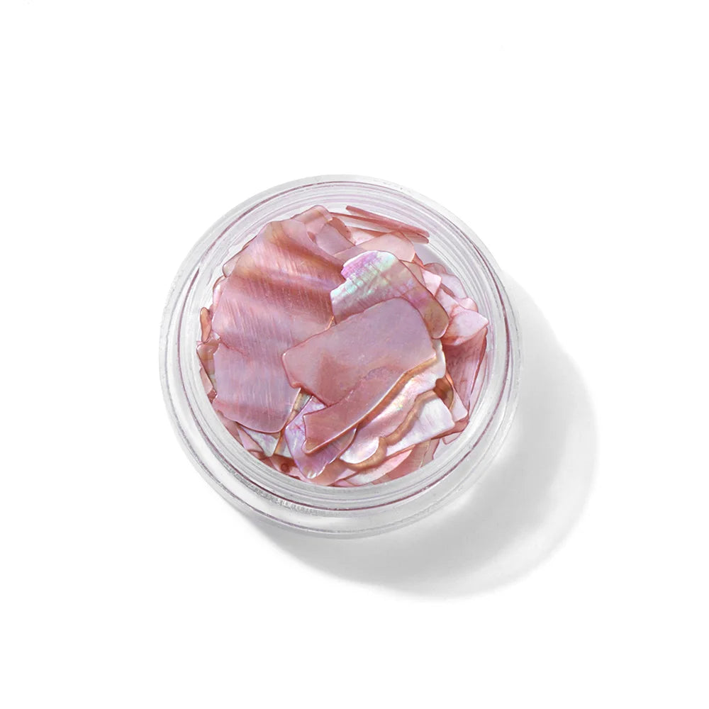 Unregelmäßige Abalone-Fragmente, Splitter, Kiesel, Muschelglitzerflocken für Nagelkunstdekoration, DIY-Charm-Maniküre-Accessoires