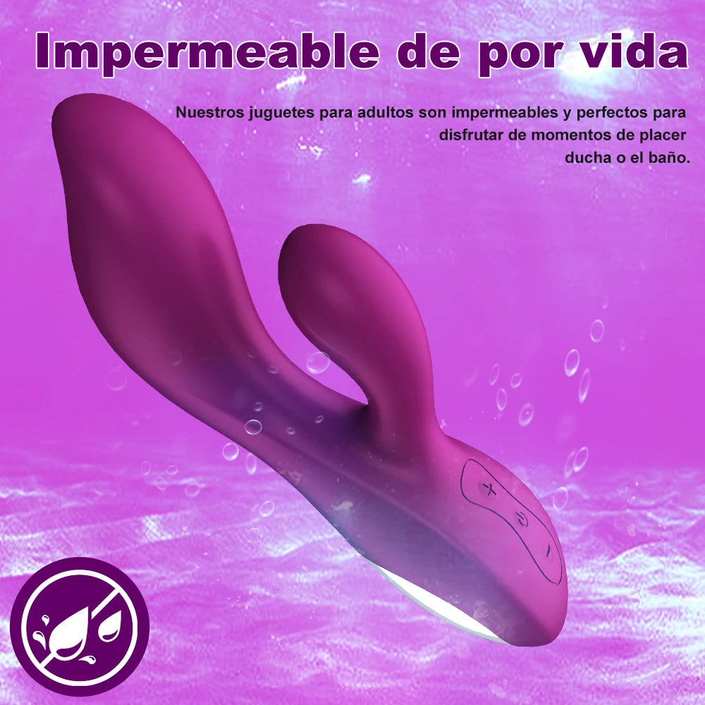 10 Powerful Vibration Modes Rabbit Vibrator G Spot Massager Clitoris Stimulator for Women Sex Toys Shop Adults Goods for Female