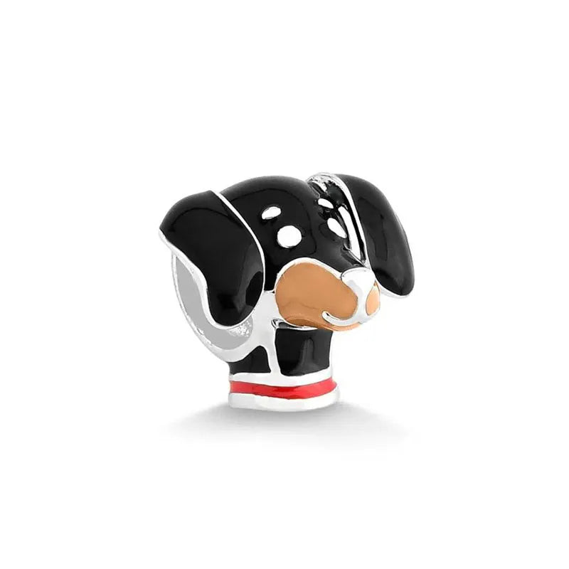 New European Style 925 Silver Black, Bagua, Watch Computer, Camera, Cat, Bead Pendant, Original Bracelet DIY Women's Jewelry