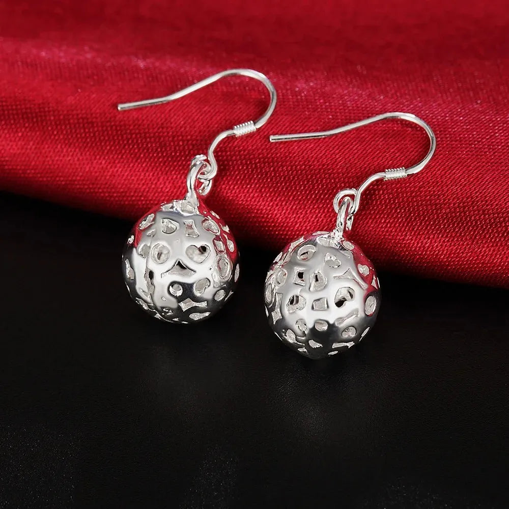 Top Quality 925 Sterling Silver Earrings Simple Round Circle Hoop Earrings For Woman Fashion Wedding Engagement Charm Jewelry - Madeinsea©