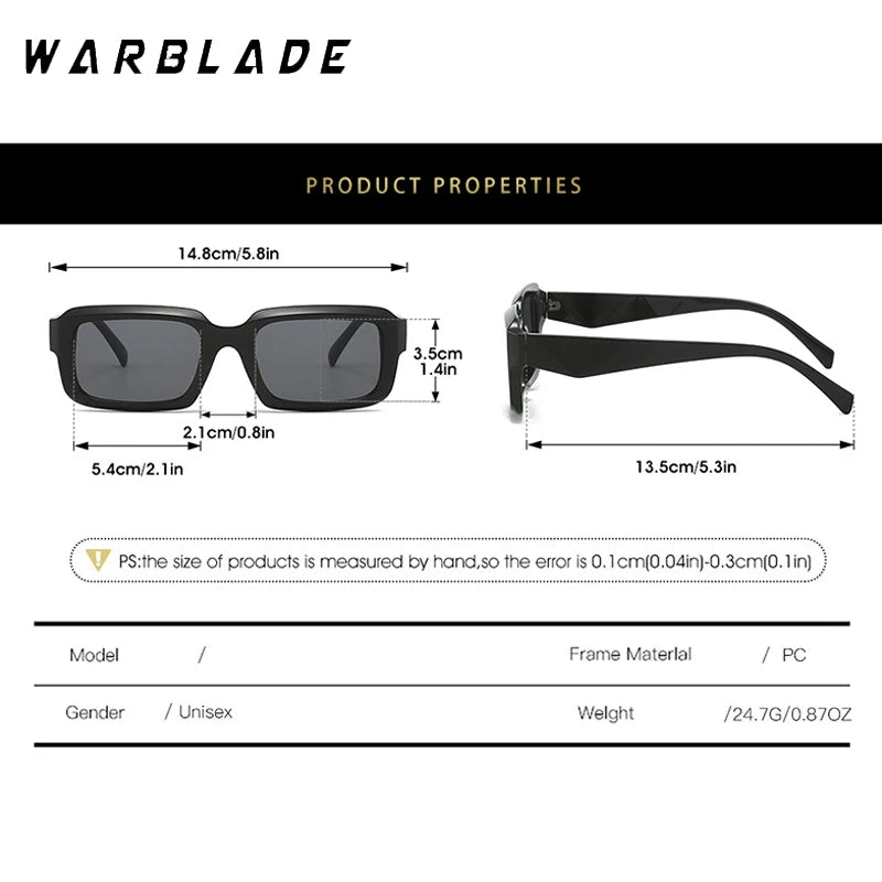 2025 Fashion Sunglasses Classic Retro Square Glasses Women Brand Vintage Travel Small Rectangle Sun Glasses Female Eyewear UV400