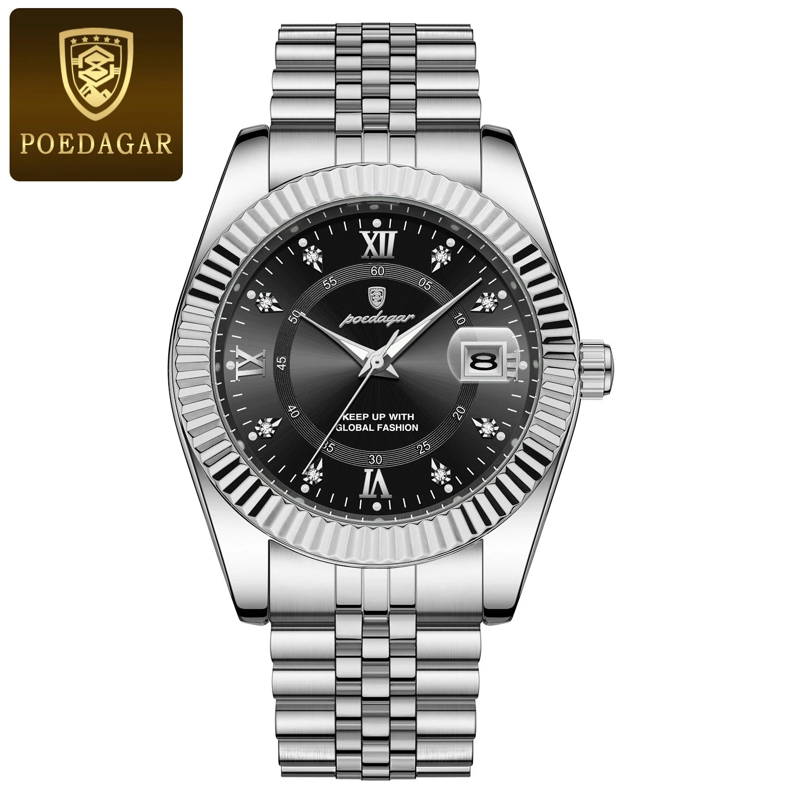 POEDAGAR Luxury Sport Wrist Watch For Man Waterproof Luminous Date Men Watch Quartz Stainless Steel Men's Watches Male Reloj+box - Madeinsea©
