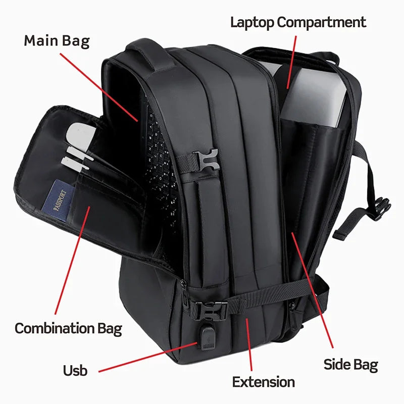 SWISS MILITARY Laptop Backpack Men 17 Inch Multi Pocket Expandable Bac SWISS MILITARY Laptop Backpack Men 17 Inch Multi Pocket Expandable Bac