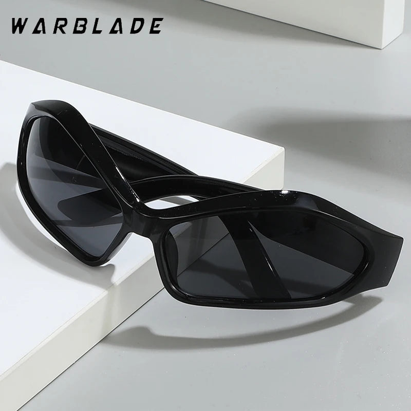 2025 New Men's Y2K Punk Sunglasses Outdoor Cycling Sports Sun Glasses Women Vintage Shades Trendy Goggle Eyewear 2000S Aesthetic