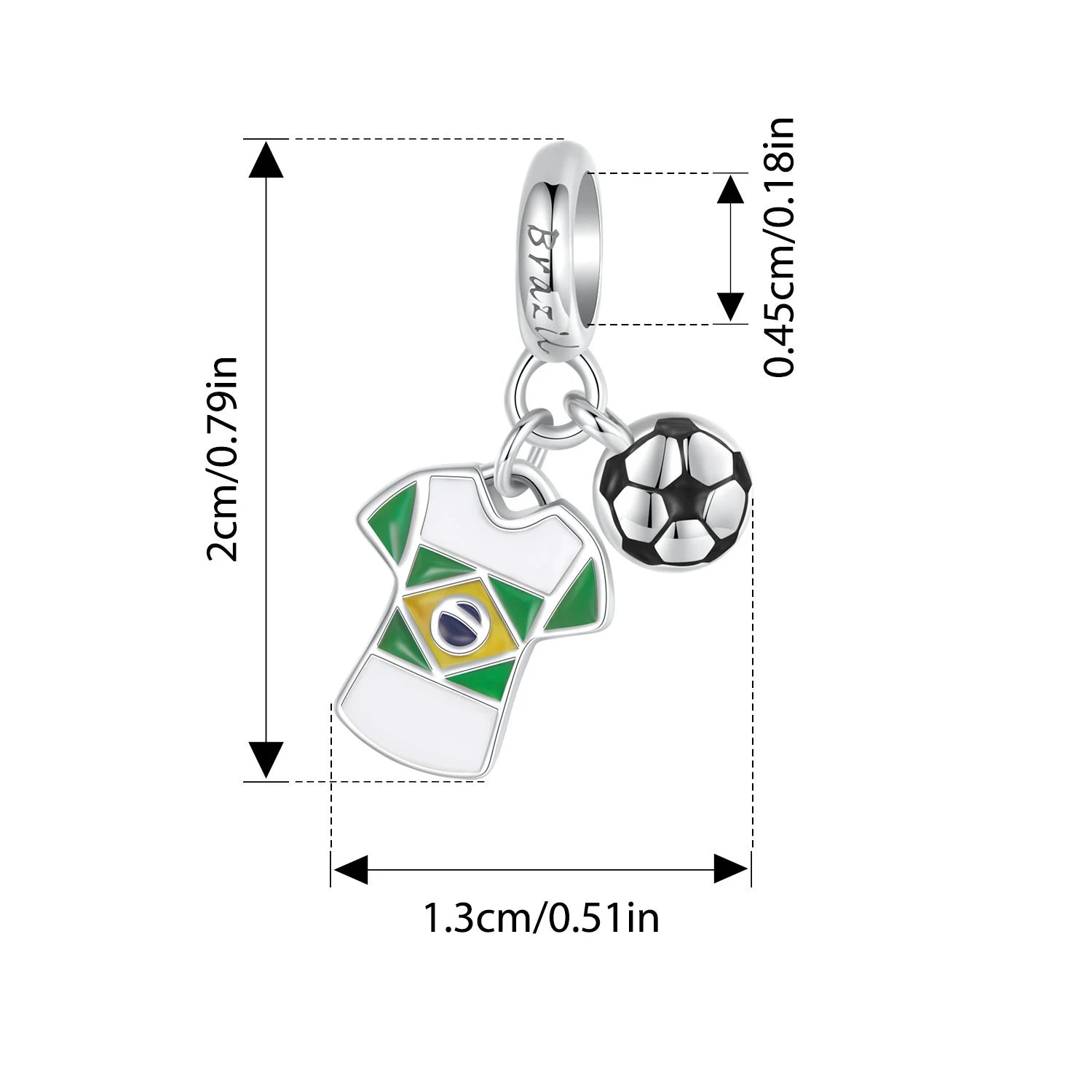 BISAER 925 Sterling Silver Kettlebell Volleyball Dumbbell Pendant Basketball Charm Bead For Women DIY Bracelet Fine Jewelry Gift