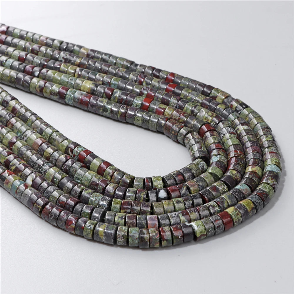 Natural Flat Round Disc Beads 6x3mm Sea Sediment Amethysts Rondelle Spacer Stone Bead For Jewelry Making DIY Bracelet Earrings