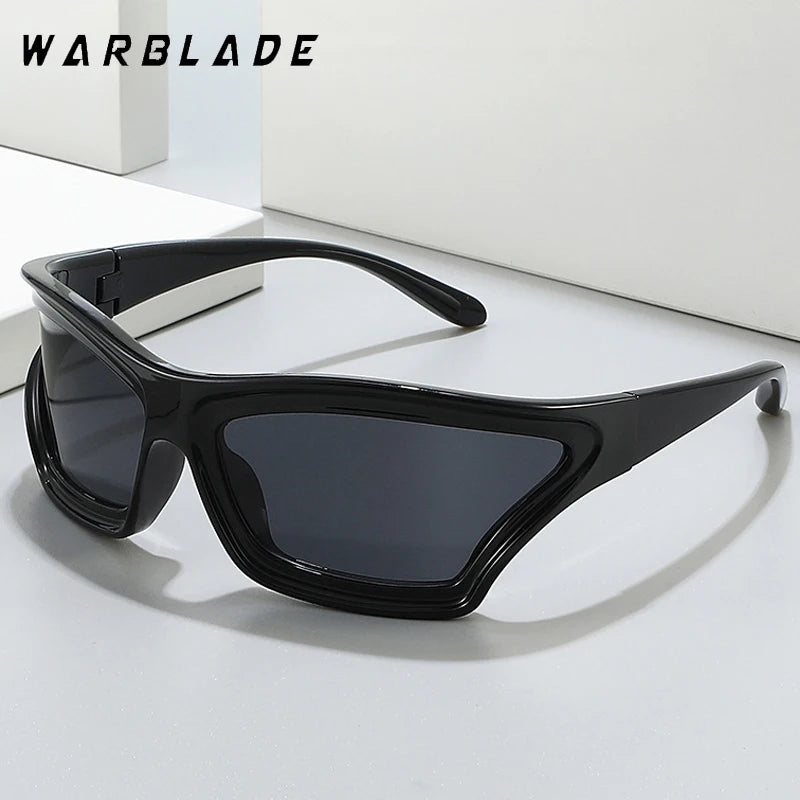 Fashion Oversized Cat Eye Sunglasses Men Women Y2K Punk 2025 New Luxury Brand Irregular Outdoor Sports Cycling Sun Glasses UV400