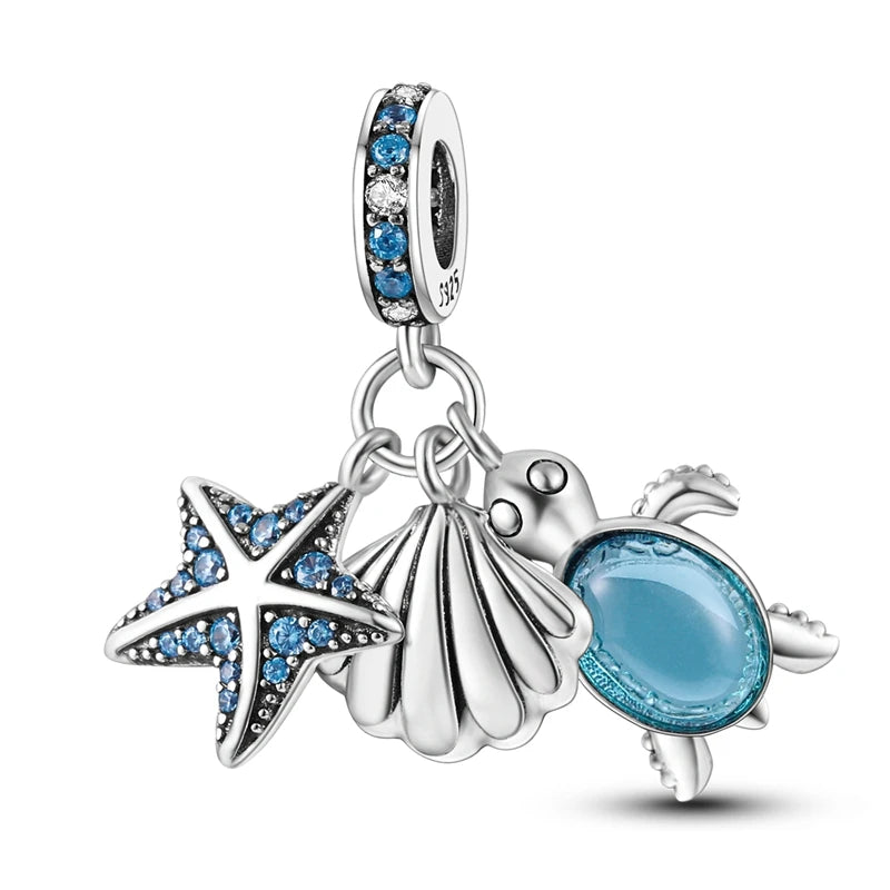 New Original Charms Beads Pendant 925 Silver Sterling Dog Cat Firefly Butterfly Dragonfly Charm For Woman Fashion Jewelry Making