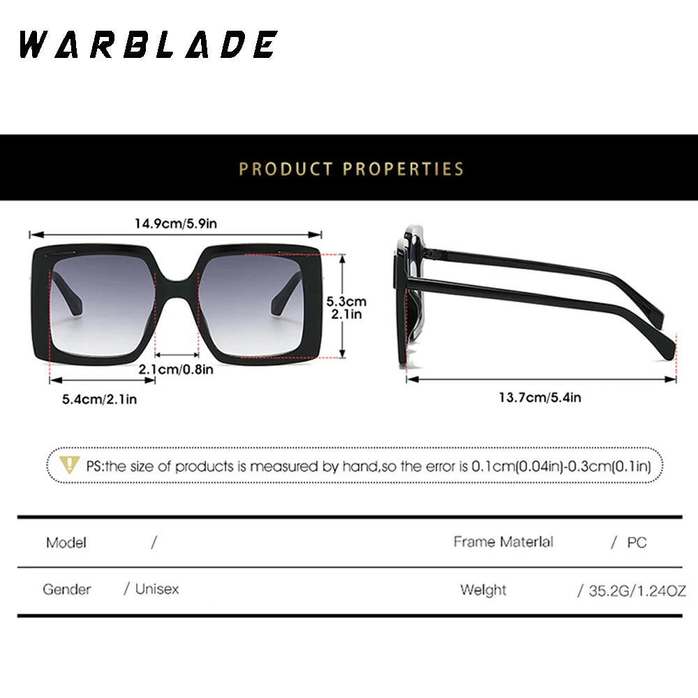 Oversized Square Sunglasses Women Big Frame 2025 Luxury Brand Fashion Sun Glasses For Ladies Retro Trendy Cateye Eyewear UV400