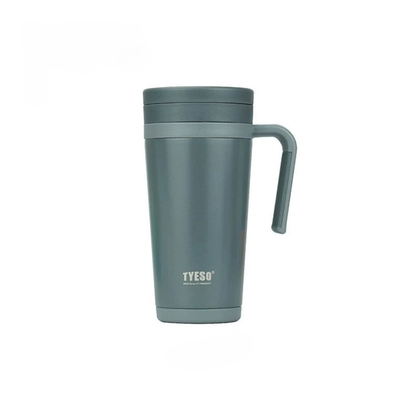 Tyeso Stainless Steel Insulation Cup coffee bottle Vacuum Insulation water bottle Office Home Thermal Mug With Handle 500ML
