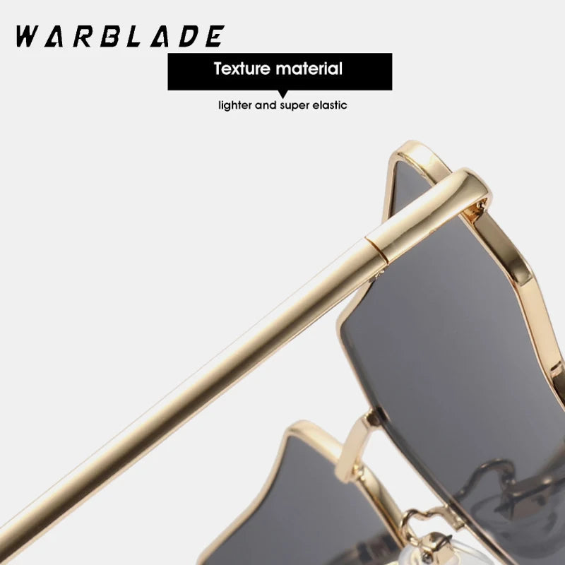 2025 kleine Metallrahmen Herzförmige Punk Sonnenbrille Frauen Luxusmarke Retro Liebe Kern Unregelmäßige Brillen für Damen Shades UV400