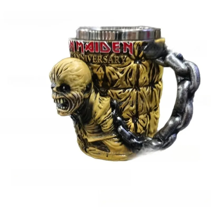 Iron Maiden 50th Anniversary Iron Maiden Coffee Cup Stainless Steel Mark Cup Decoration