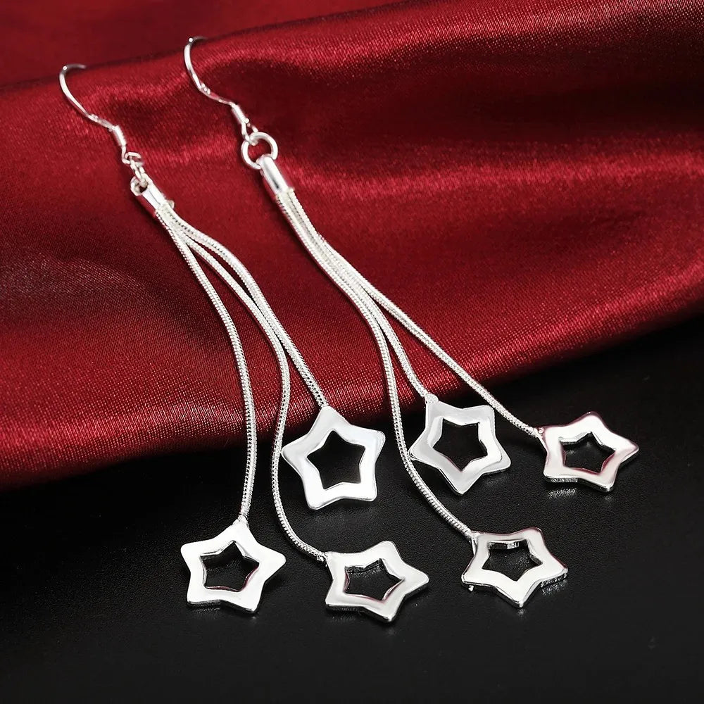 Top Quality 925 Sterling Silver Earrings Simple Round Circle Hoop Earrings For Woman Fashion Wedding Engagement Charm Jewelry - Madeinsea©