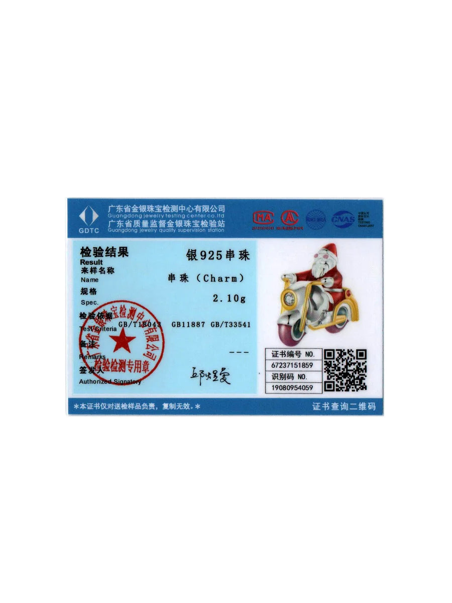 Bamoer Original 925 Sterling Silber Weihnachtsanhänger Bär Schneemann Passend für Original Armband Halskette Damen Geschenk Feiner Schmuck