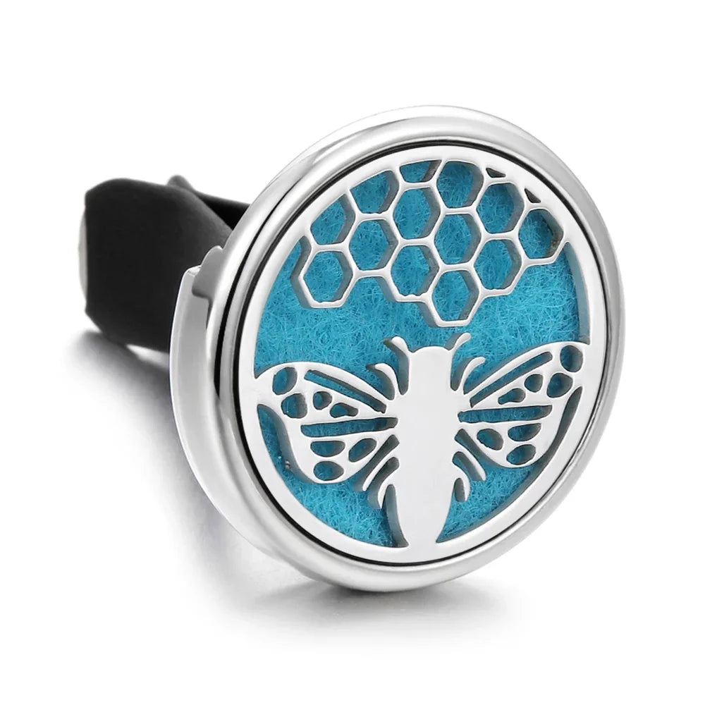 10PCS/LOT Wholesale Car Perfume Diffuser Car Clips Pendants Lockets Perfume Essential Oil Diffuser Aromatherapy Pendant Necklace