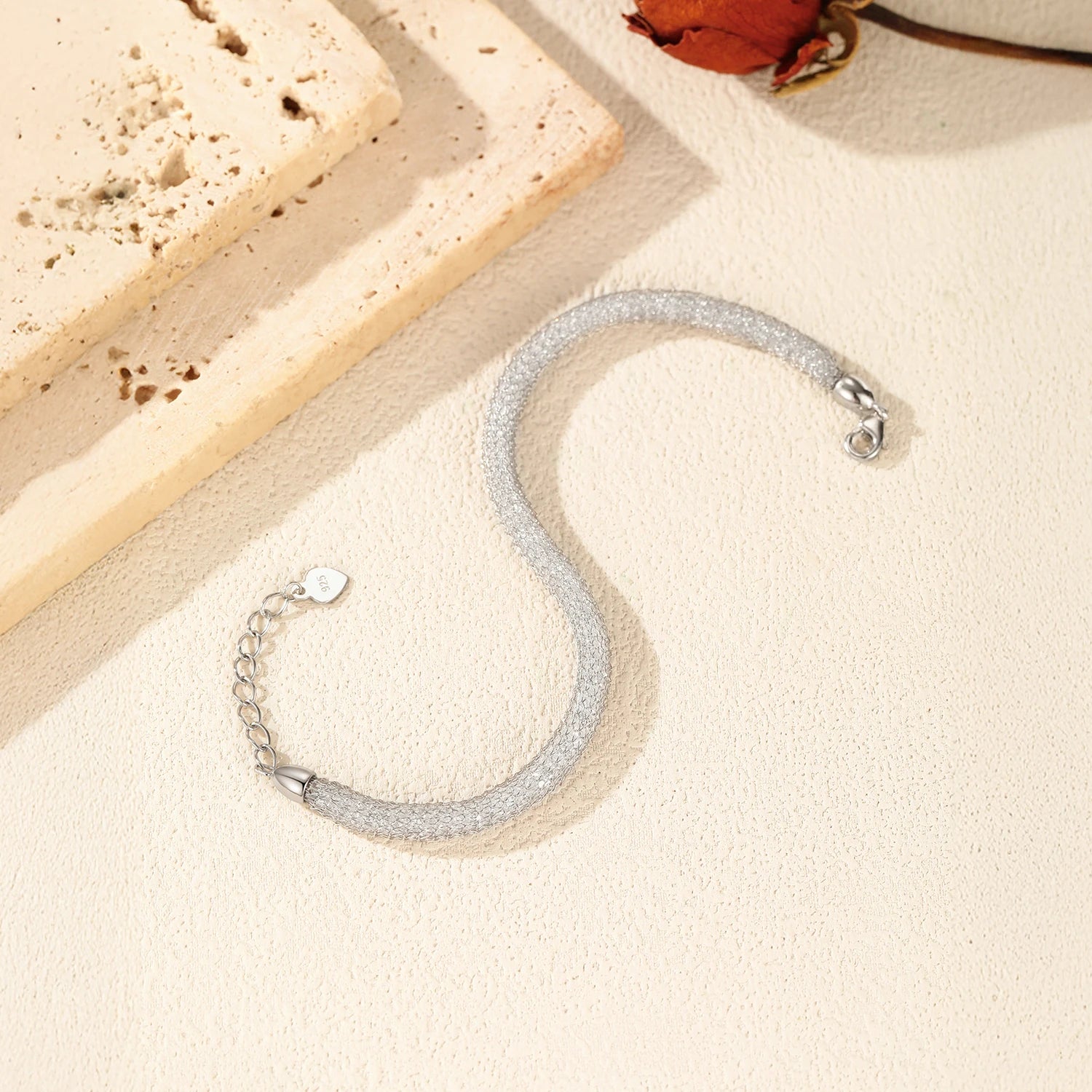 MODIAN 925 Sterling Silver Shinning Reticular Full Zirconia Weave Bracelet Exquisite Party Bracelets For Women Fine Jewelry