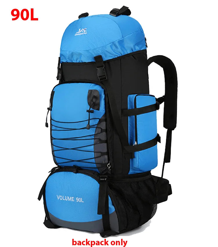 Large camping backpack sales