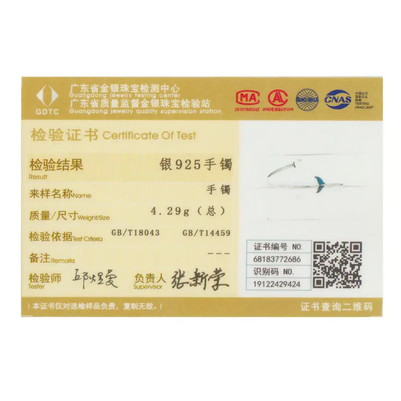 BISAER Bracelets ouverts en argent sterling 925 en forme de queue de sirène avec perles pour femmes, bijoux originaux, cadeaux de vacances