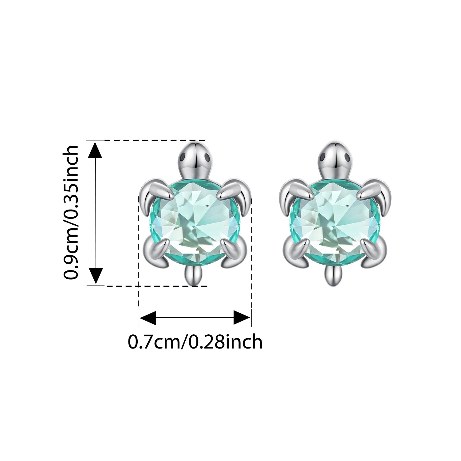 BAMOER 925 Sterling Silver Crab Stud Earrings Enamel Marine Clownfish Ear Studs for Women Girls Sweet Summer Jewelry Gift