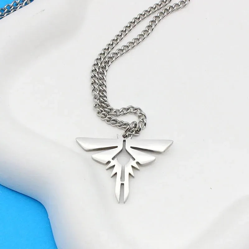 Anime Game The Last of Us Cosplay Necklace Stainless Steel Choker Fashion personality Unisex Chain Pendant Punk Hip Hop Jewelry