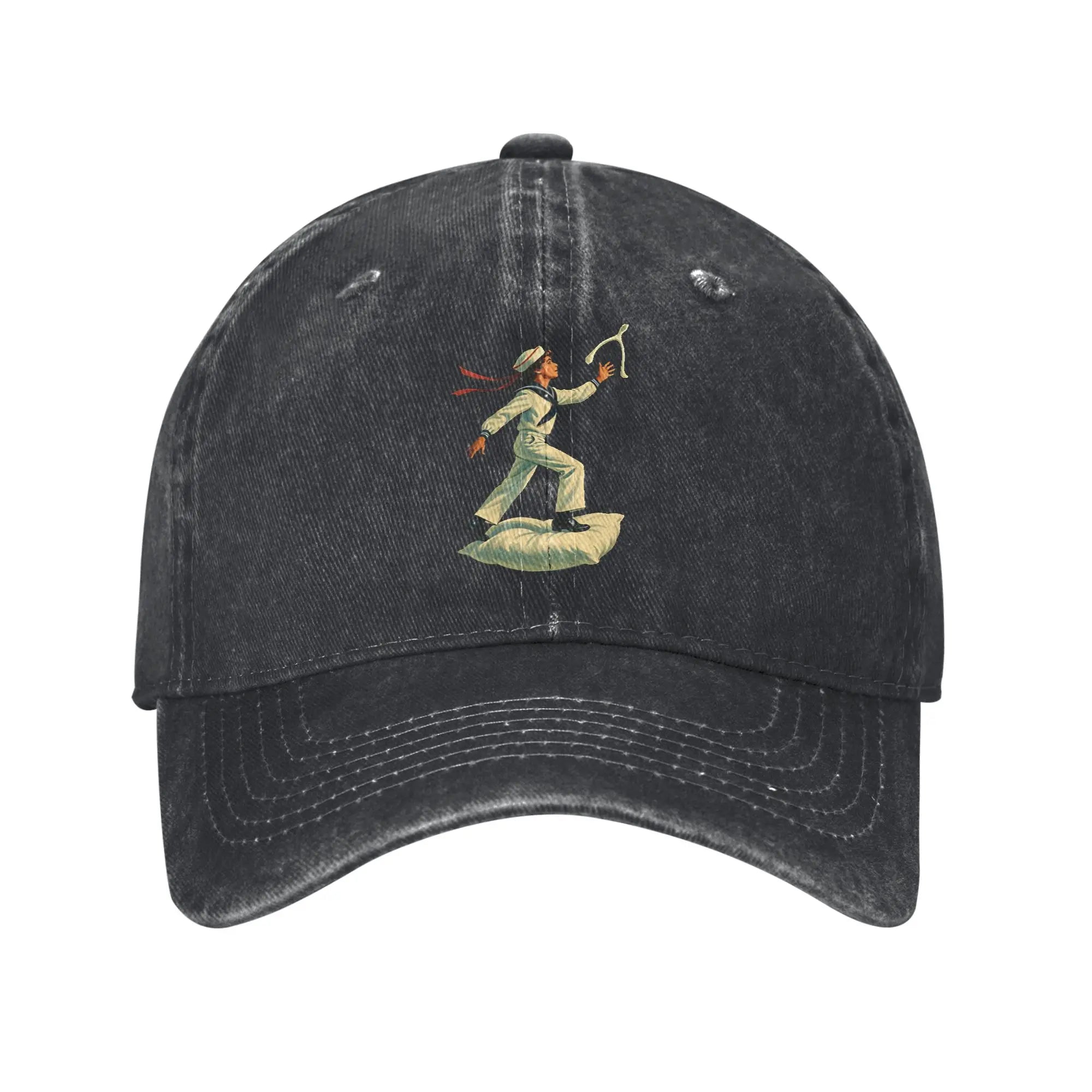 Conan Gray Wishbone World Tour 2026  Baseball Cap Distressed Denim Washed  Headwear for Men Women Activities Gift Caps Hat