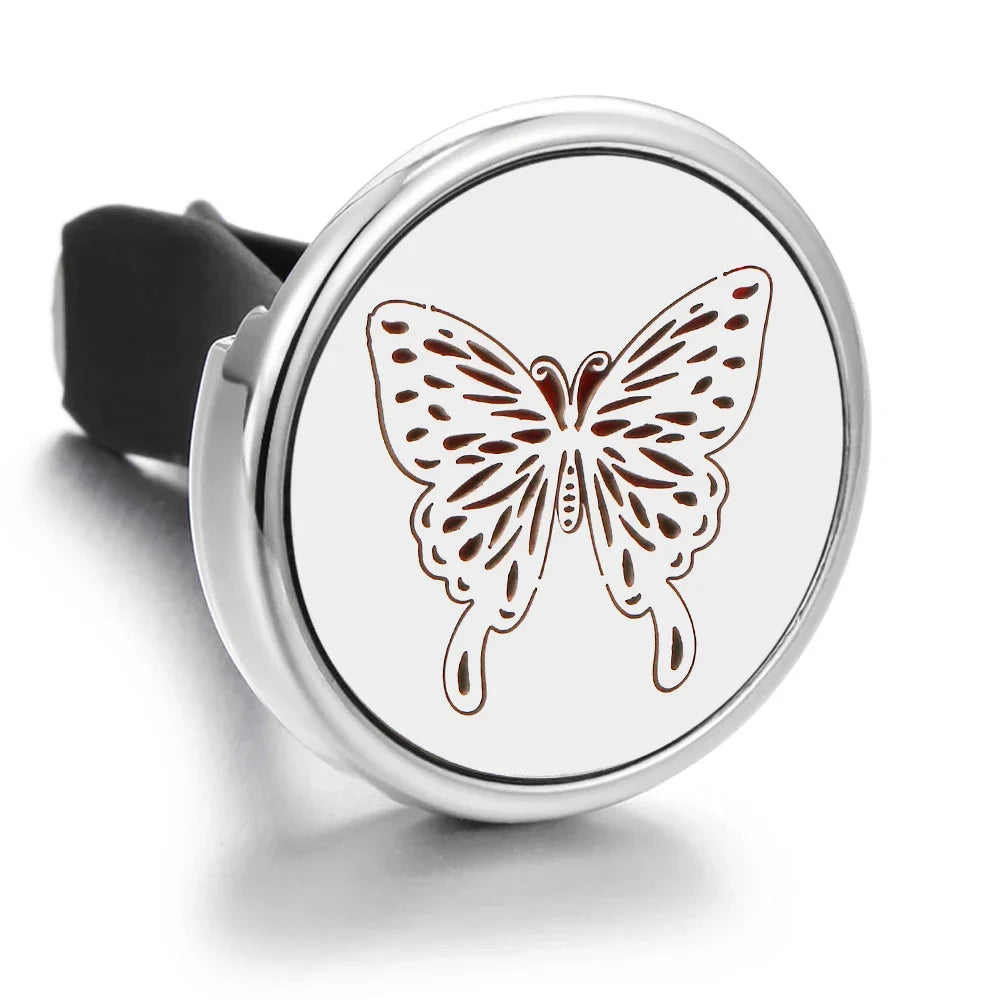 10PCS/LOT Wholesale Car Perfume Diffuser Car Clips Pendants Lockets Perfume Essential Oil Diffuser Aromatherapy Pendant Necklace