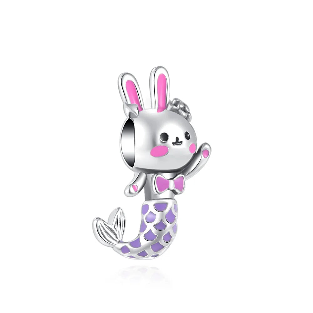 New 925 Silvering Cartoon Cat Spider Rabbit All Saints' Day Charm Bead fit Original Pandora Bracelet Trinket DIY Women Jewelry