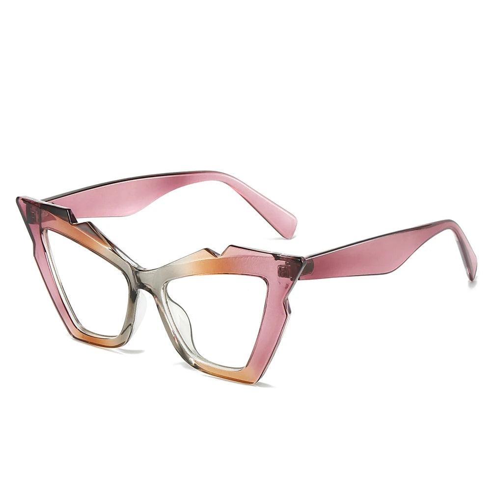 Oversized Cat Eye Sunglasses Women Big Frame New Luxury Brand Fashion Y2K Punk Sun Glasses For Ladies Retro Trendy Eyewear UV400