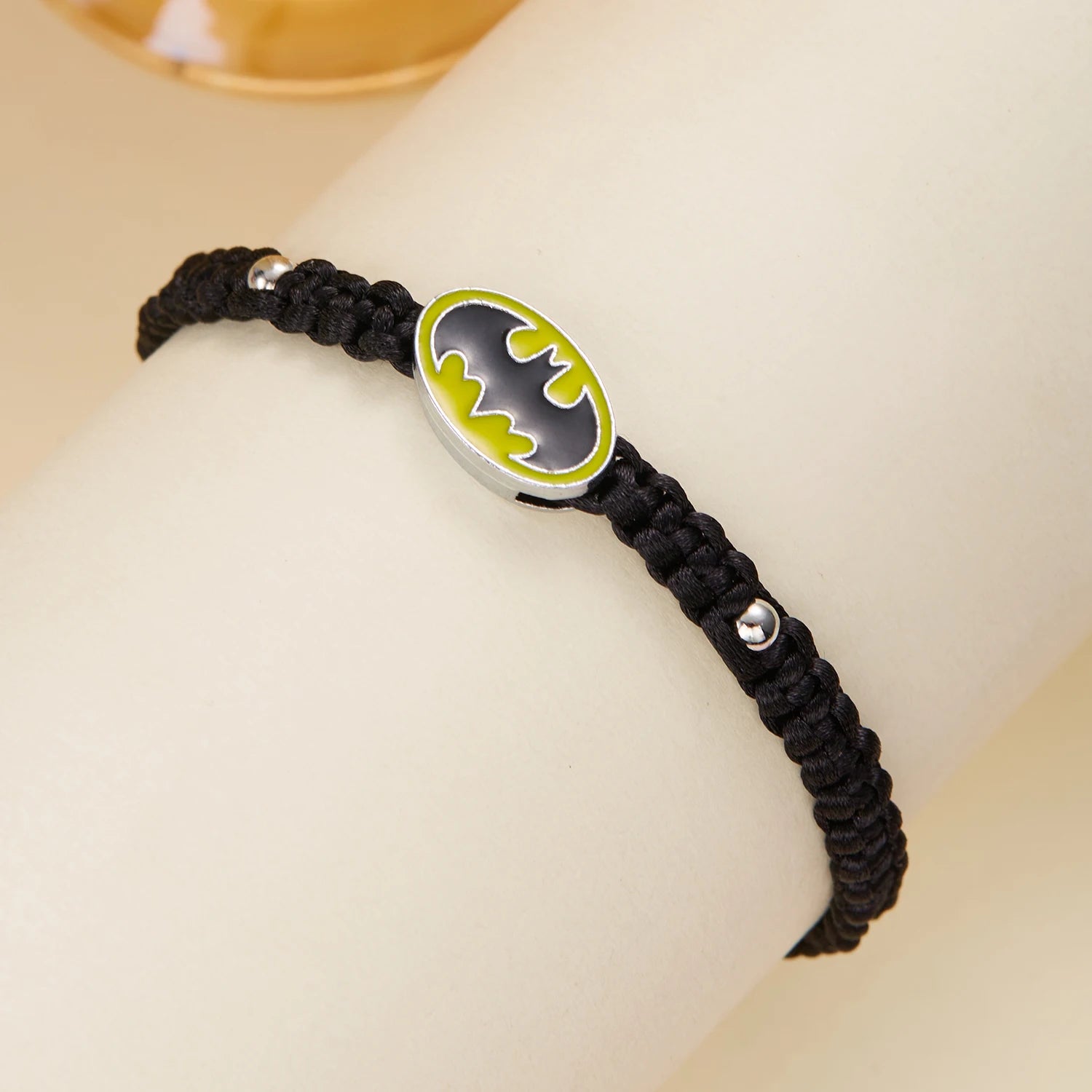 Handwoven Bat Spider Bracelet for Women Unisex Halloween Black String Rope Braided Bracelets Festival Party Jewelry Accessories