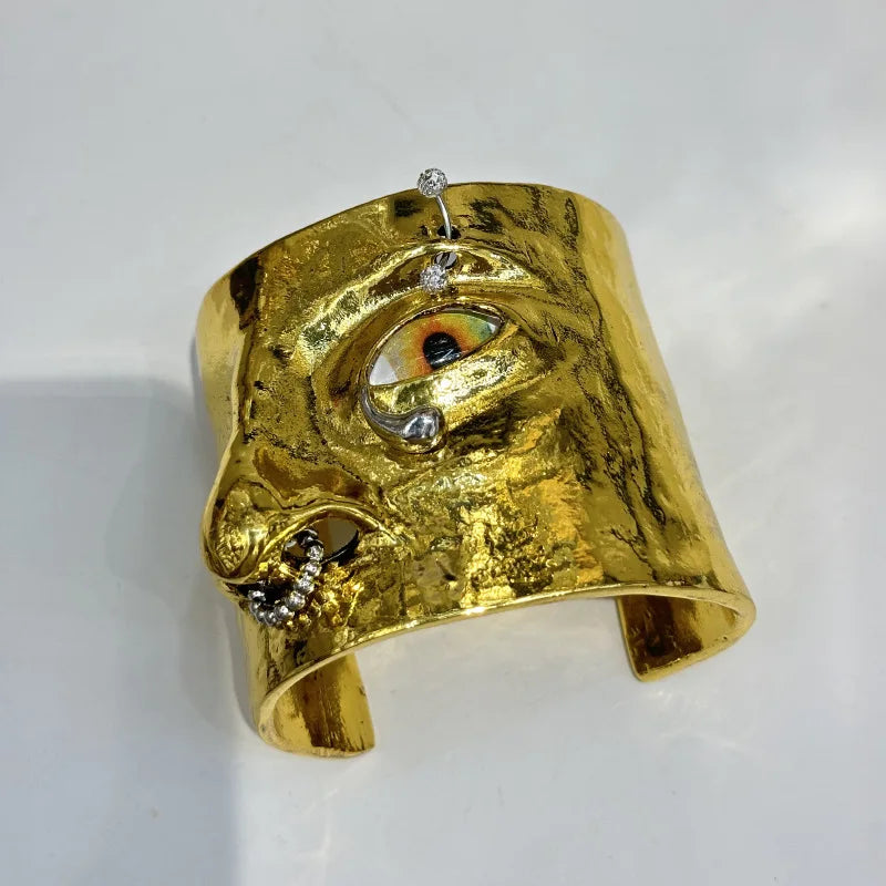 French Luxury Facial Features Three-dimensional Nose and Eye Bracelet