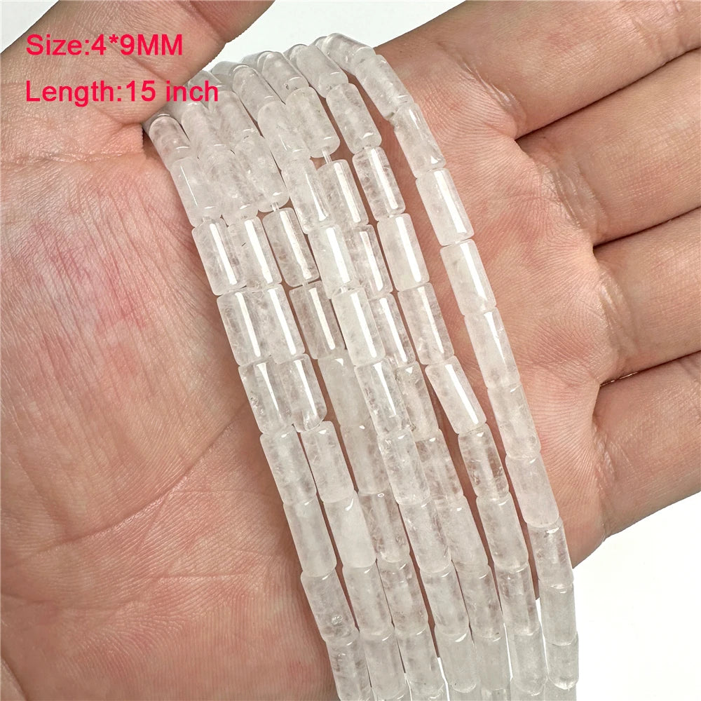 Wholesale Natural Stone Clear Quartz Crystals Beads Faceted Smooth Irregular Loose Bead For Jewelry Making Charm Accessories DIY