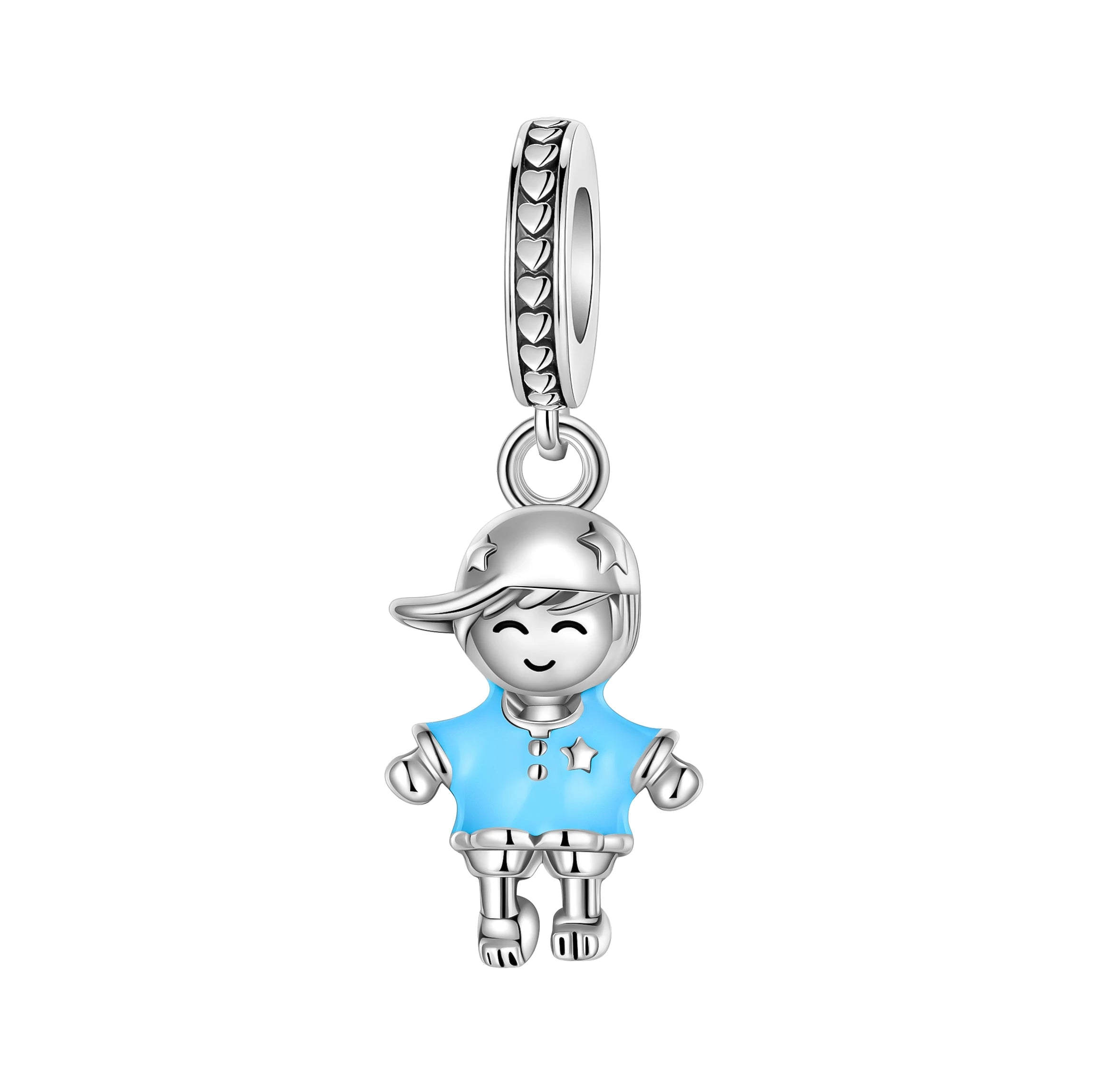 925 Sterling Silver Boy Girl Couple Lovers Beads Marriage Charms Dangle Fit Original  Bracelet Charms Jewelry Women DIY