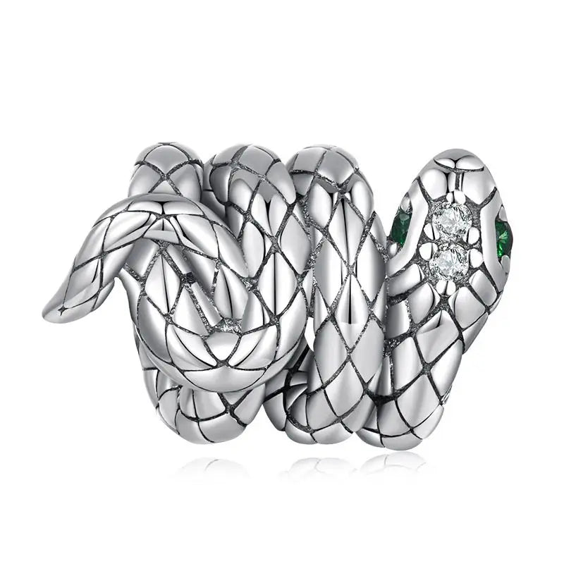 BISAER 925 Sterling Silver Yorkshire Terrier Locket Charm Pomeranian Elephant Hamster Pendant for Women DIY Bracelet Jewelry