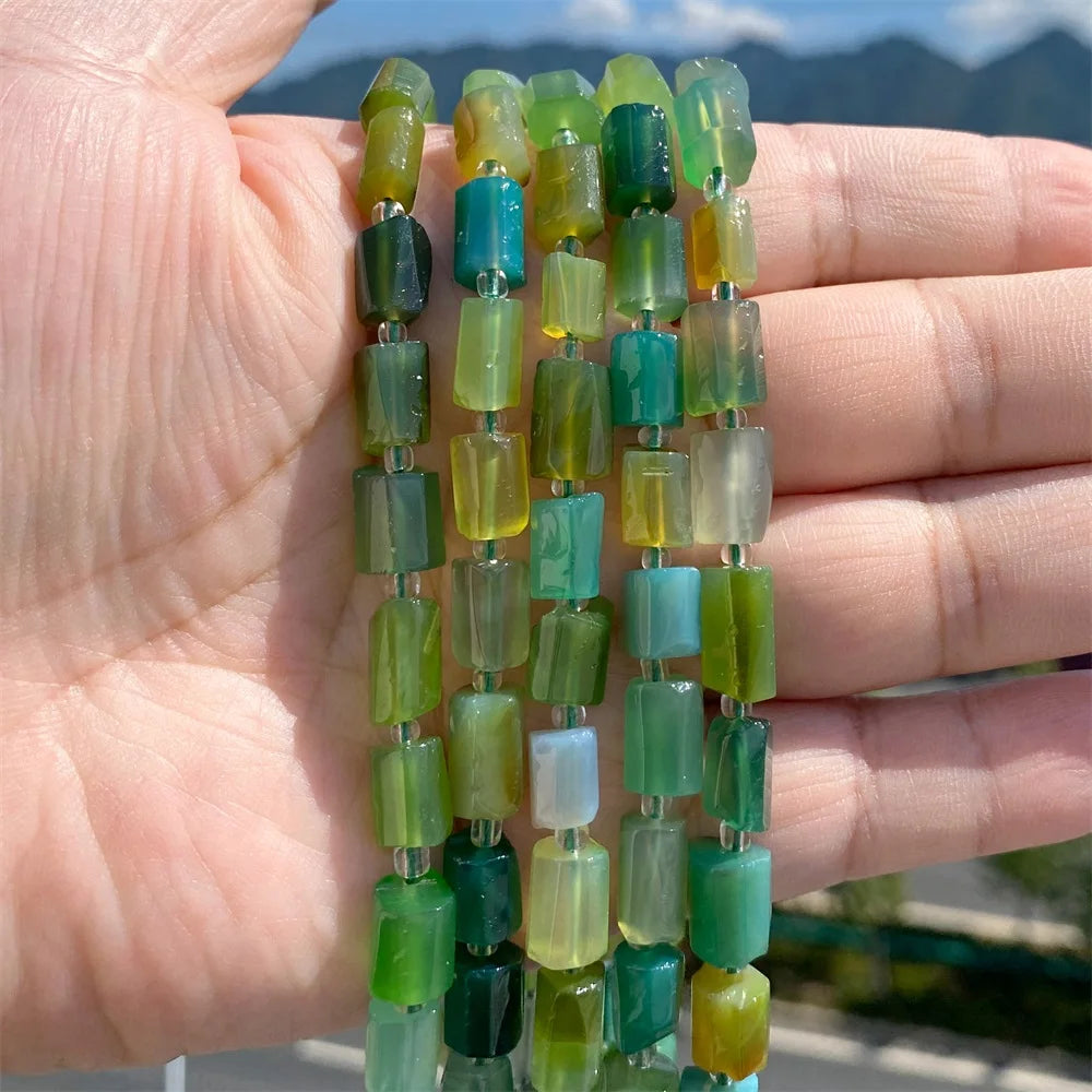 Natural Irregular Cylinder Stone Bead Charoite Amethyst Apatite Loose Charm Beads For Reiki Jewelry Making Bracelet Necklace DIY - Madeinsea©