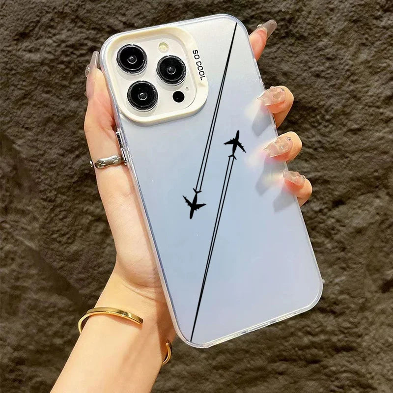 Travel-Inspired Airplane Route Design Phone Case for Xiaomi Redmi 12 4G Redmi Note 13 12 Pro Plus 5G 12S 11S 11 10S 10 Pro Cover