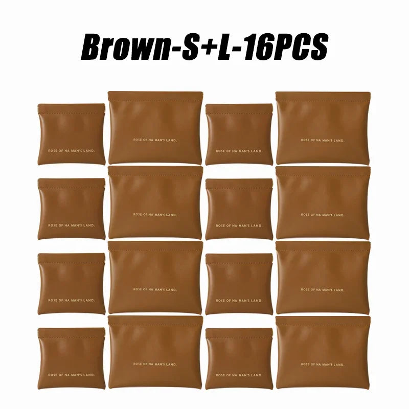 Small Makeup Bag Data Mini Portable Cable  Digital Storage Bag Automatically Closes Wired Earphones Carrying Bag Power Charger