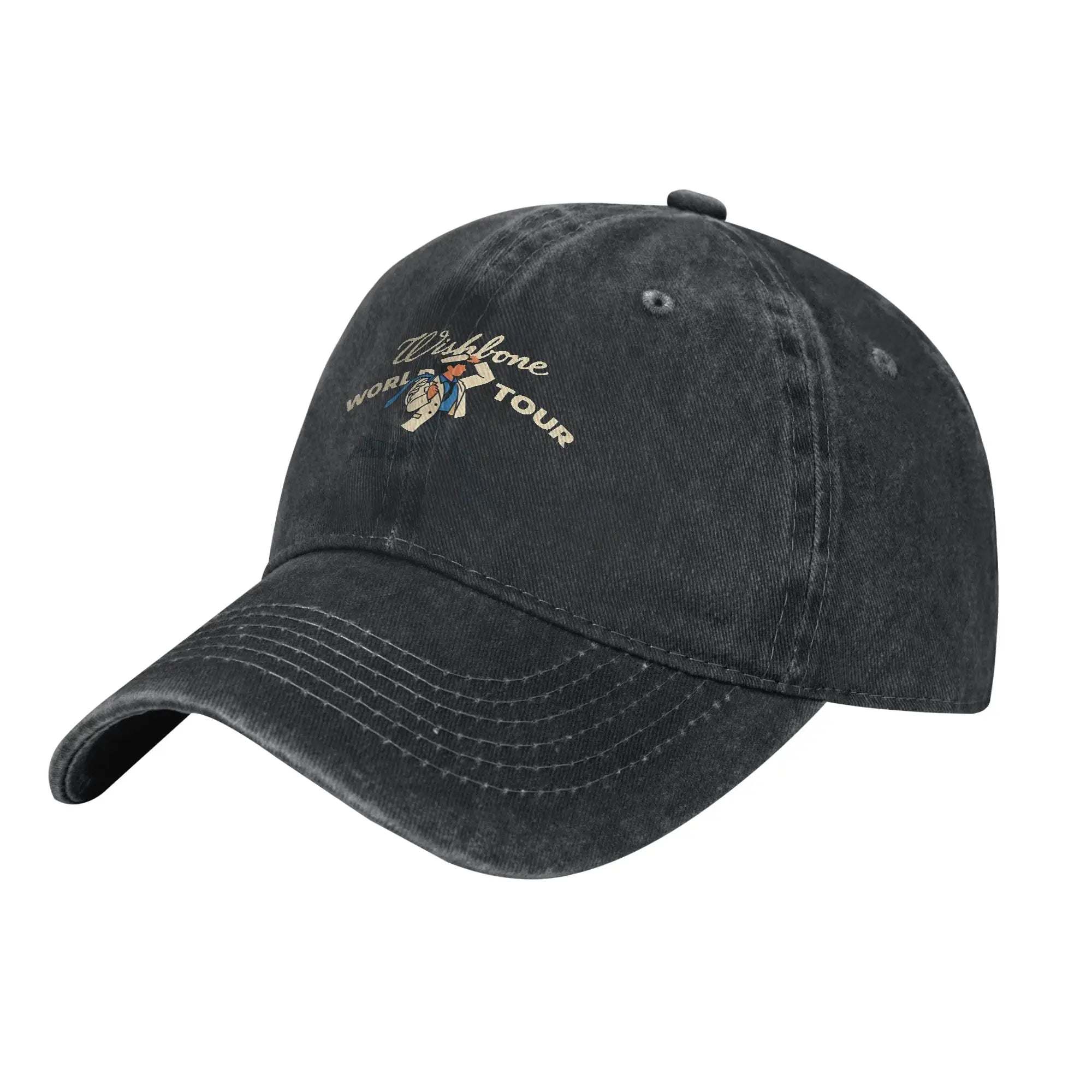 Conan Gray Wishbone World Tour 2026  Baseball Cap Distressed Denim Washed  Headwear for Men Women Activities Gift Caps Hat