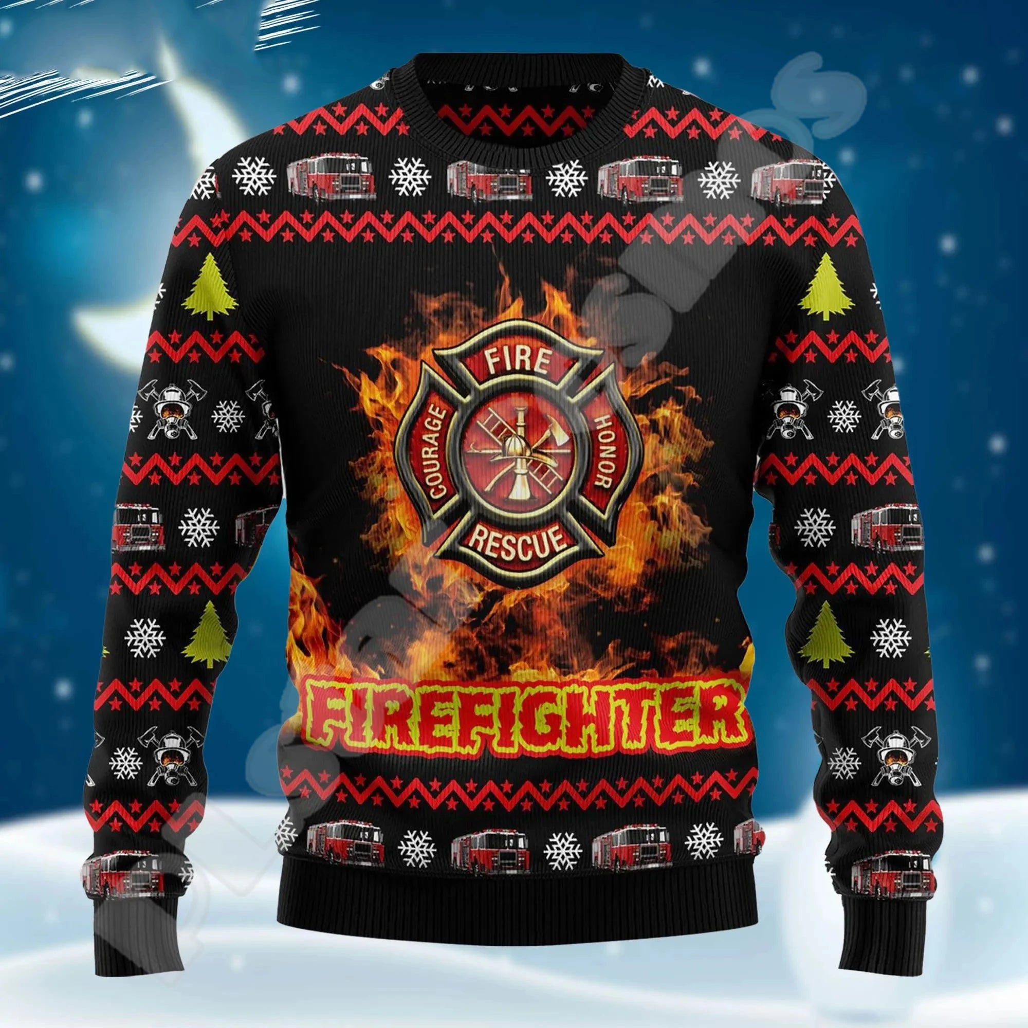 Christmas Knitted Sweater Graffiti Tattoo Retro Vintage Sweatshirts 3DPrint Unisex Pullover Harajuku Casual Funny Long Sleeve X1