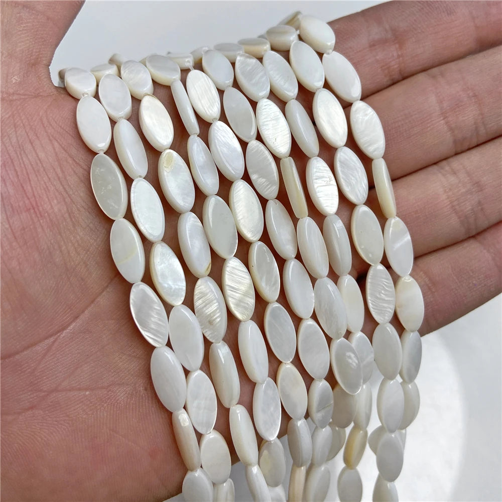 100% Natural Shell Beads White Mother Of Pearl Heart Oval Star Butterfly Irregular Shape Charms Bead For Jewelry Making DIY 15"