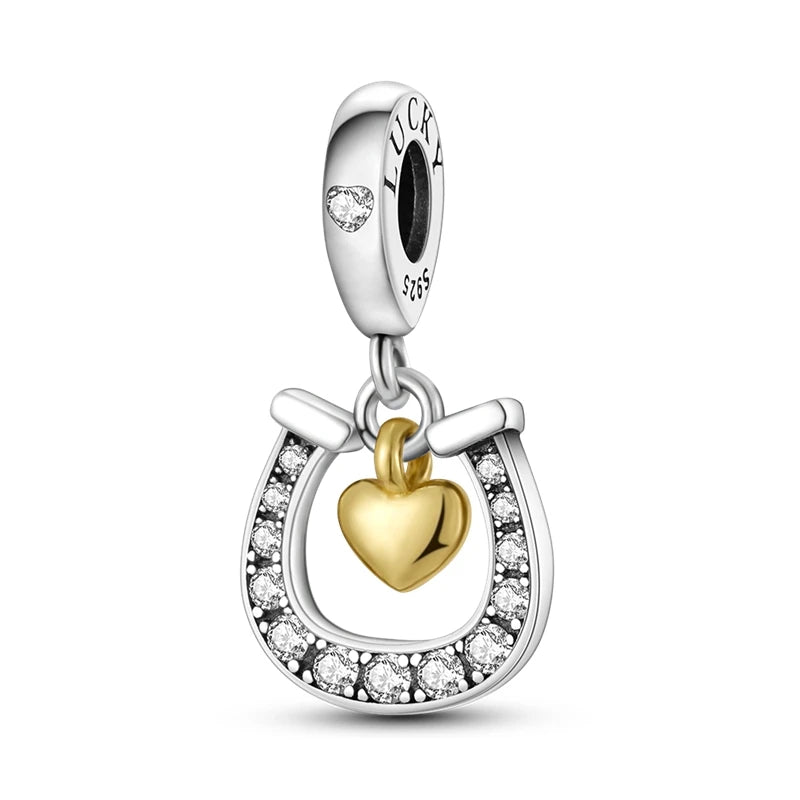 New 925 Sterling Silver Charm Love Heart Warm Family Series Beads Fit Original Charms Bracelets Pendant DIY Jewelry Gift - Madeinsea©
