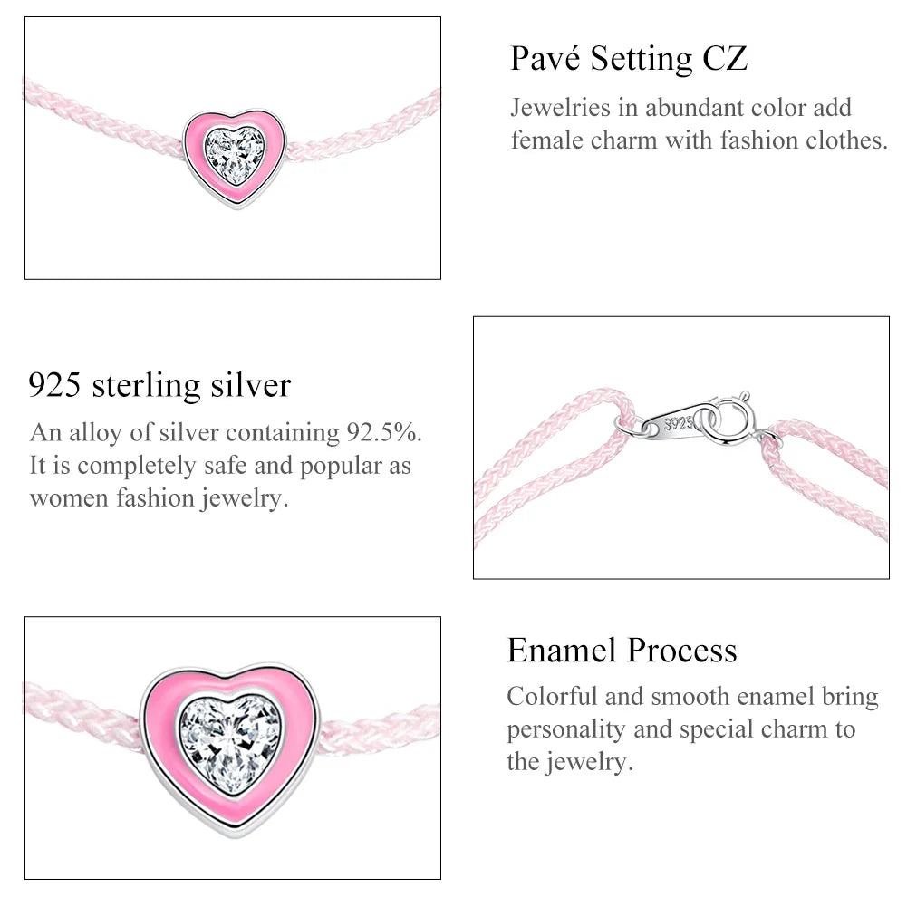 Bamoer Einfaches Design Herz Silber Fußkettchen für Frauen Sterling Silber 925 Armband für Knöchel und Bein Mode Fuß Schmuck SCT022