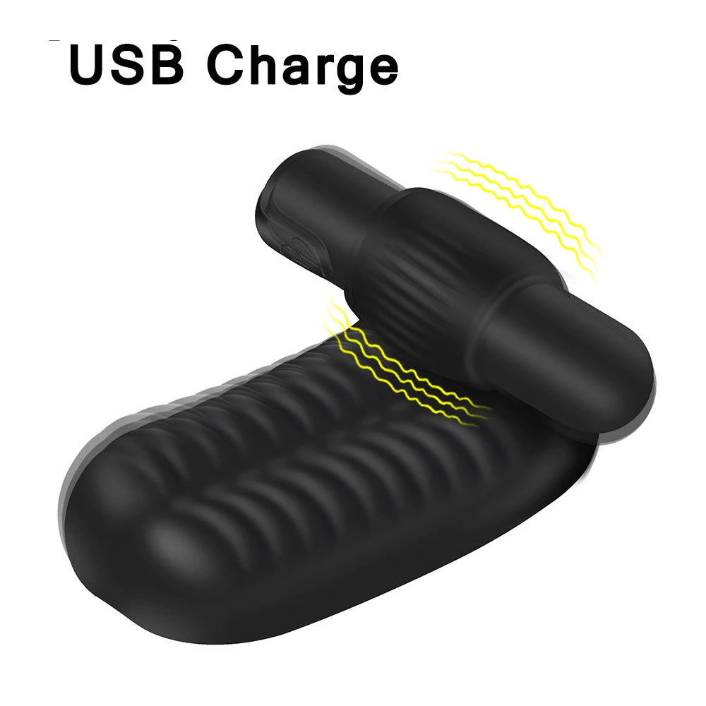 Finger Sleeve Vibrator G Spot Orgasm Massage Clit Stimulate Female Masturbator Vibrator Lesbian Sex Toys For Women Adult Product