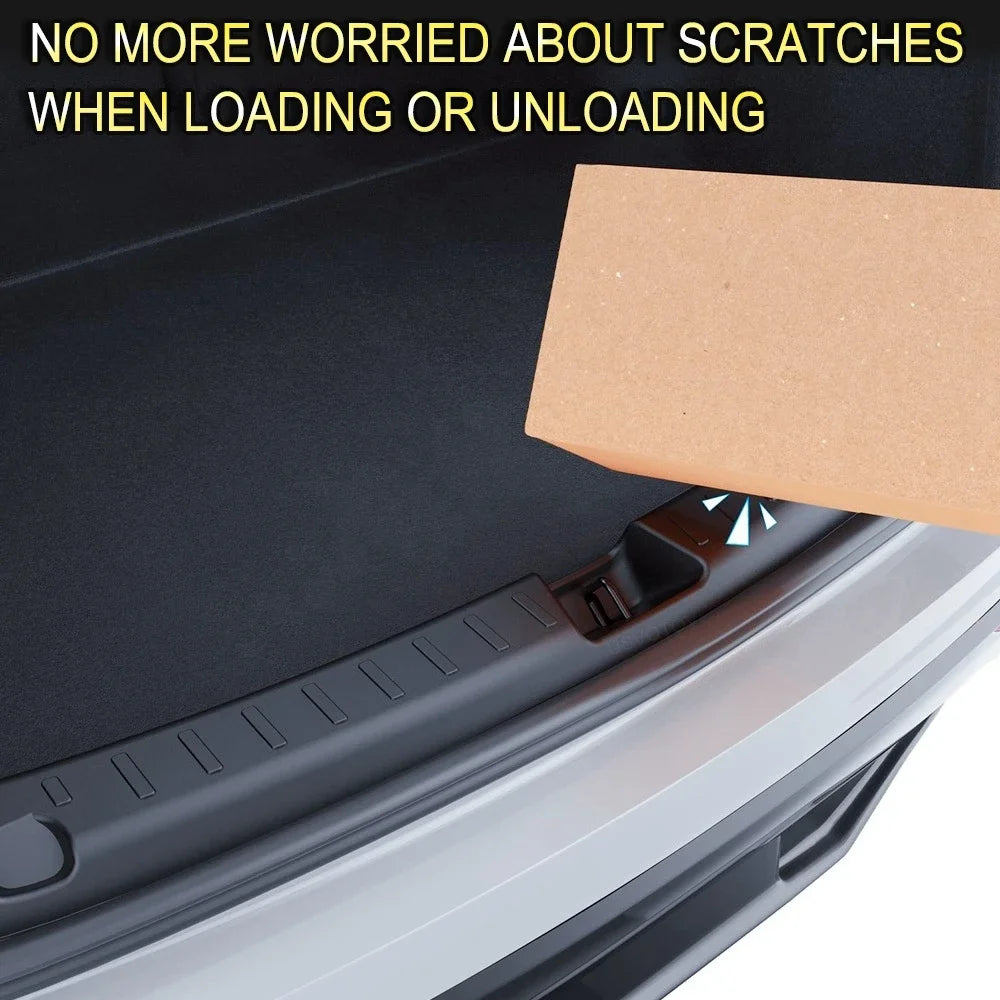 Tesmayx Rear Trunk Sill Guard Cover for Tesla New Model Y Juniper Launch 2025 Trunk Bumper Protector TPE Threshold Accessories