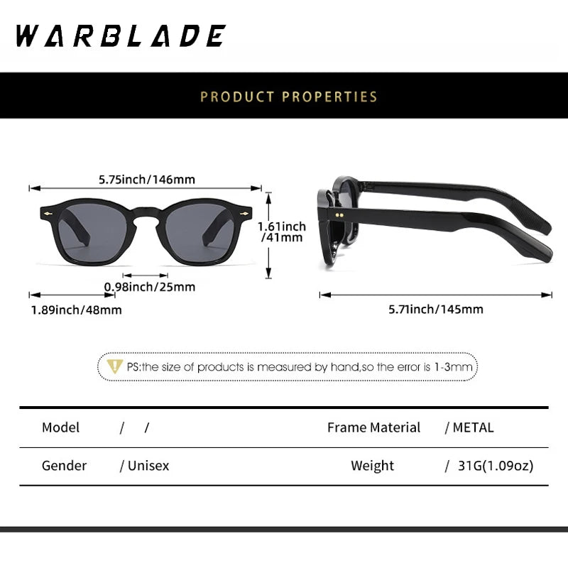 2025 Vintage Fashion Oval Sunglasses Women Men Luxury Brand Design Retro Rivet Yellow Blue Lens Square Sun Glasses Female UV400