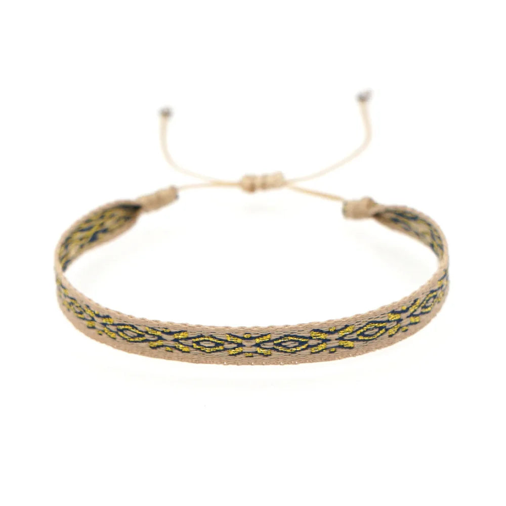 Unisex Handmade Woven Bracelet Wholesale Colombia Cloth Braided Bracelets for Women Men Bohemian Hippie Friendship Jewelry - Madeinsea©