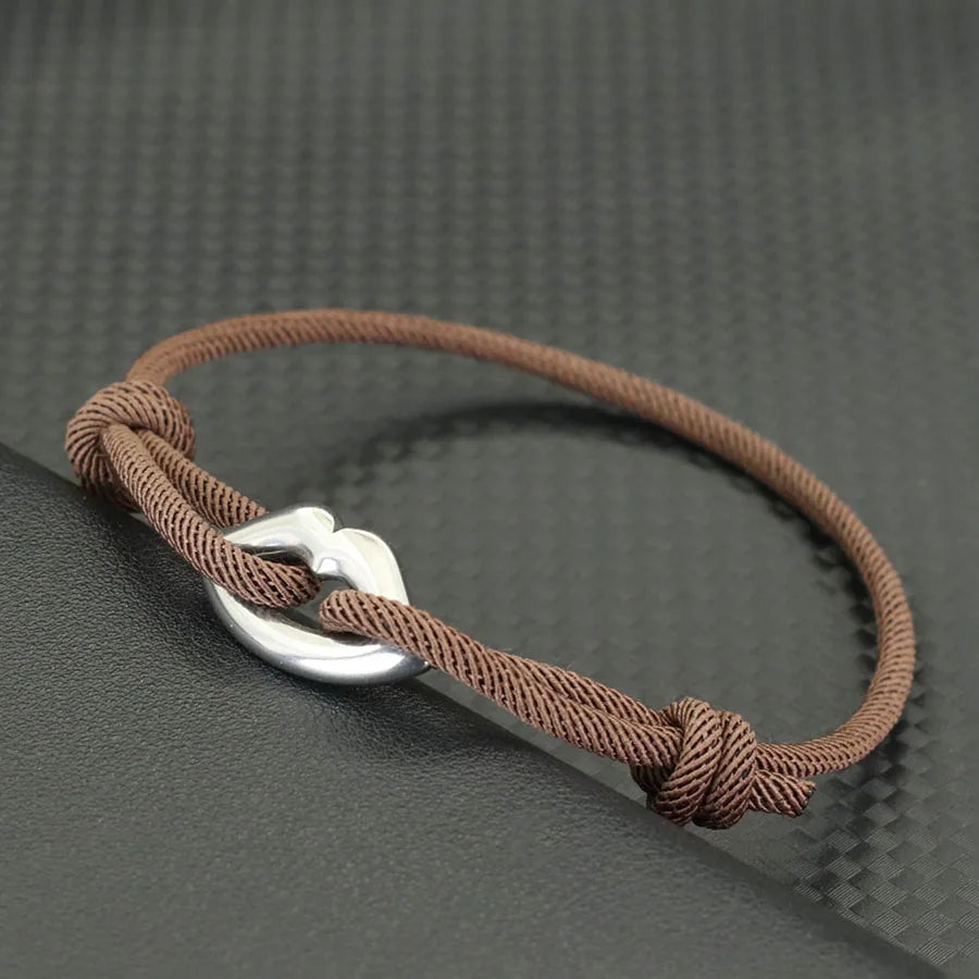 Stylish Rope Bracelet Unisex Handmade Adjustable Lip Shape Charm Braslet Luck Red Thread Braclet Friendship Jewelry Cord Pulsera