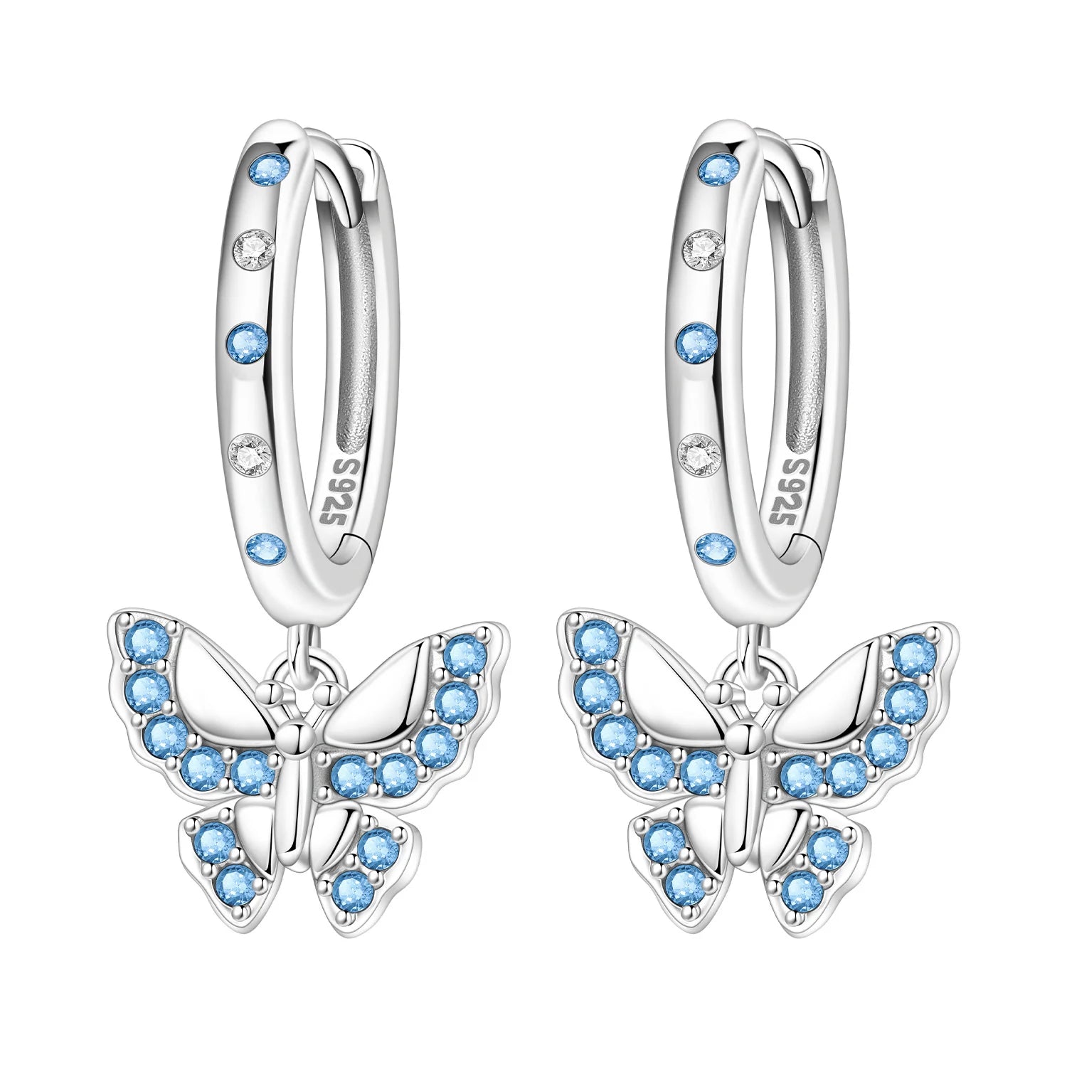 PANPOKI 925 Sterling Silver Bee Insect Earrings Original Jewelry Drop Earrings Jewelry Party Anniversary Trendy Gifts